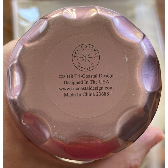 Tri-Coastal Design Pink “D” Initial 10 1/4” Insulated Bottle w/Screw-On Lid - Picture 5 of 5